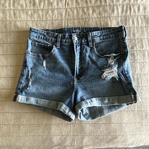 High Rise Jean Shorts- Size 12
